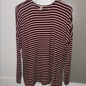 Vanilla Bay Striped Long Sleeve Tee